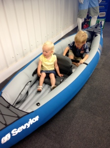 The Terrorists in a boat at Go Outdoors