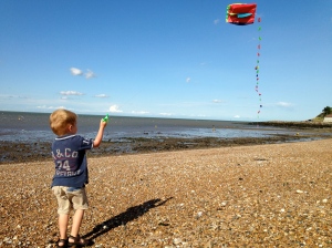 Kite flying in Whitsable